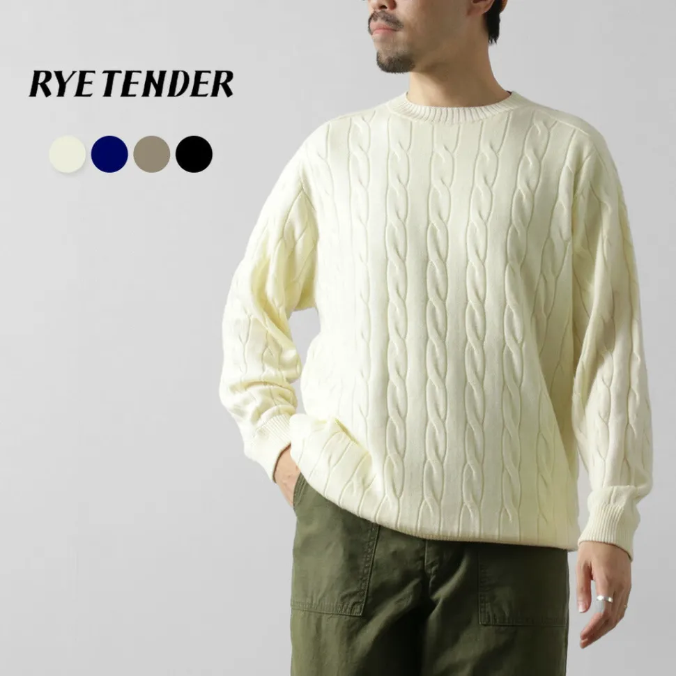 RYE TENDER / Bleecker Cable Sweater