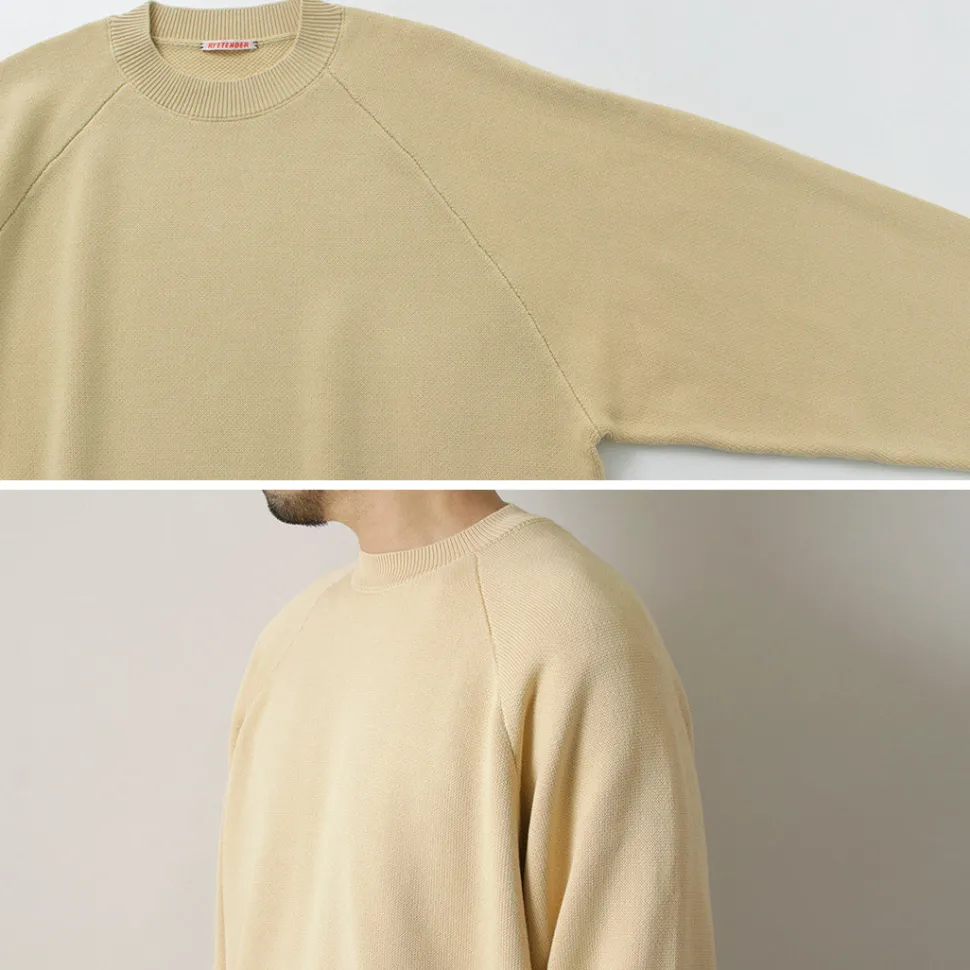 RYE TENDER / Fulton Raglan Knit Sweatshirt