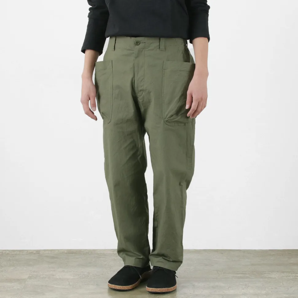 SAGE DE CRET / Ripstop stretch peg top work pants