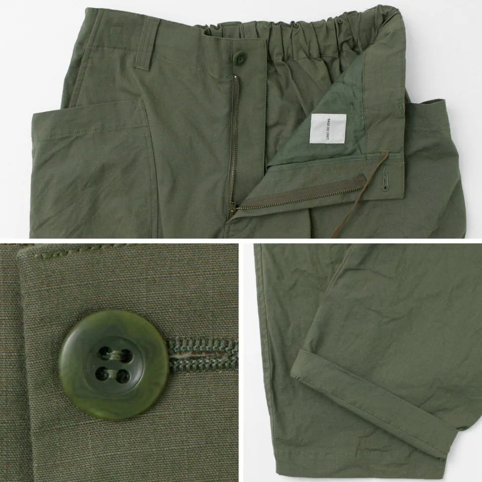 SAGE DE CRET / Ripstop stretch peg top work pants