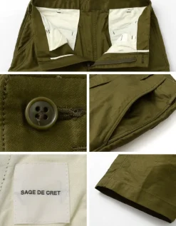 SAGE DE CRET / Tapered Cargo Pants/Moleskin