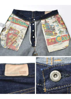 SANCA / 15.5 oz. denim tapered 5P pants