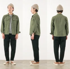 SANCA / Black denim tapered 5P trousers