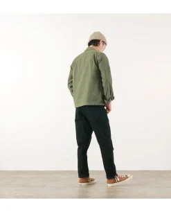 SANCA / Black denim tapered 5P trousers