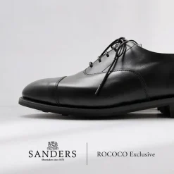 SANDERS / Cap Toe Oxford Leather Shoes - Exclusive Model