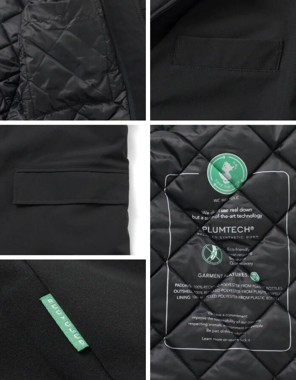 SAVE THE DUCK / Helmut Recycled Synthetic Down Chester Coat