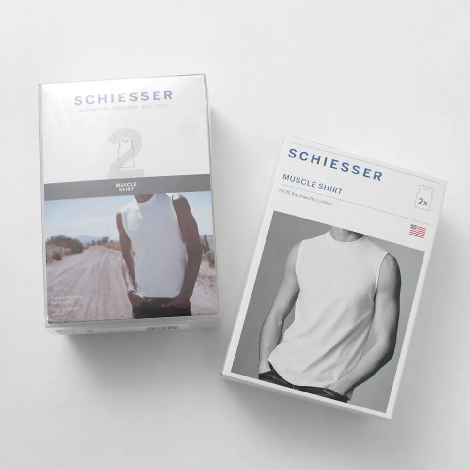 SCHIESSER / American Sleeveless 2 Pack T-Shirt