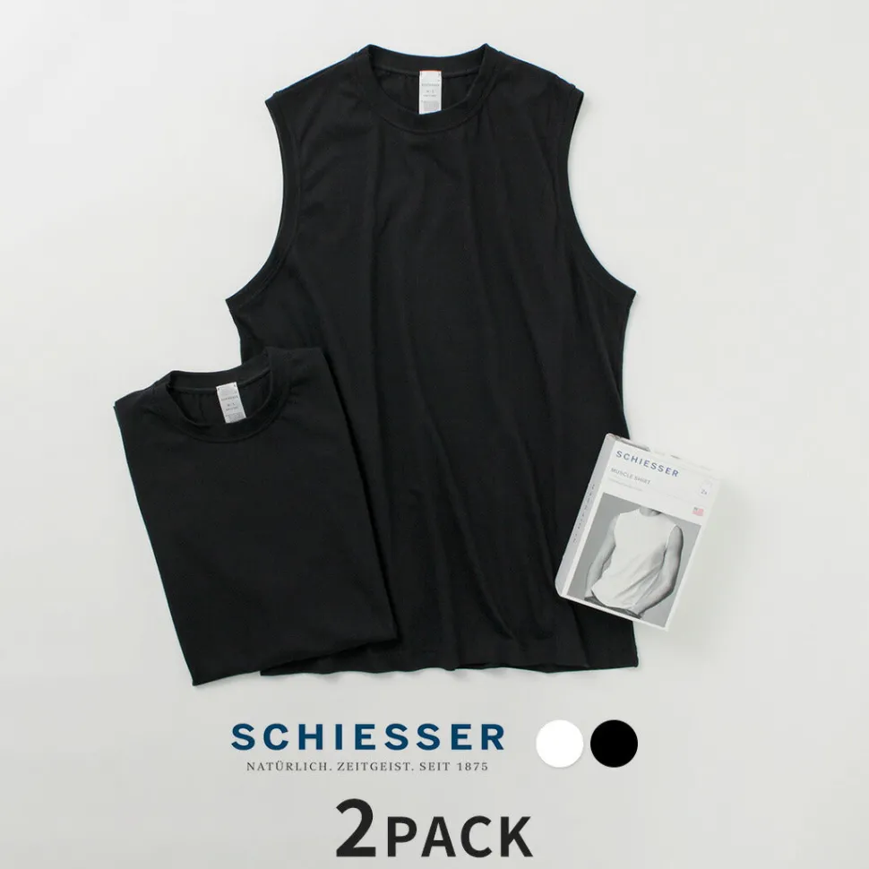 SCHIESSER / American Sleeveless 2 Pack T-Shirt