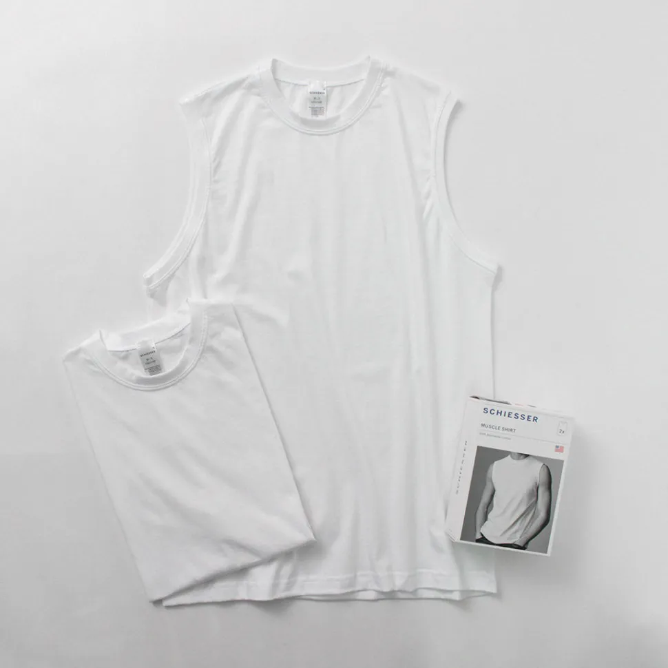 SCHIESSER / American Sleeveless 2 Pack T-Shirt