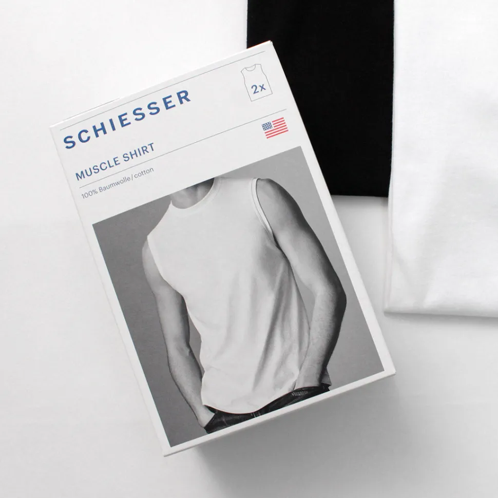 SCHIESSER / American Sleeveless 2 Pack T-Shirt