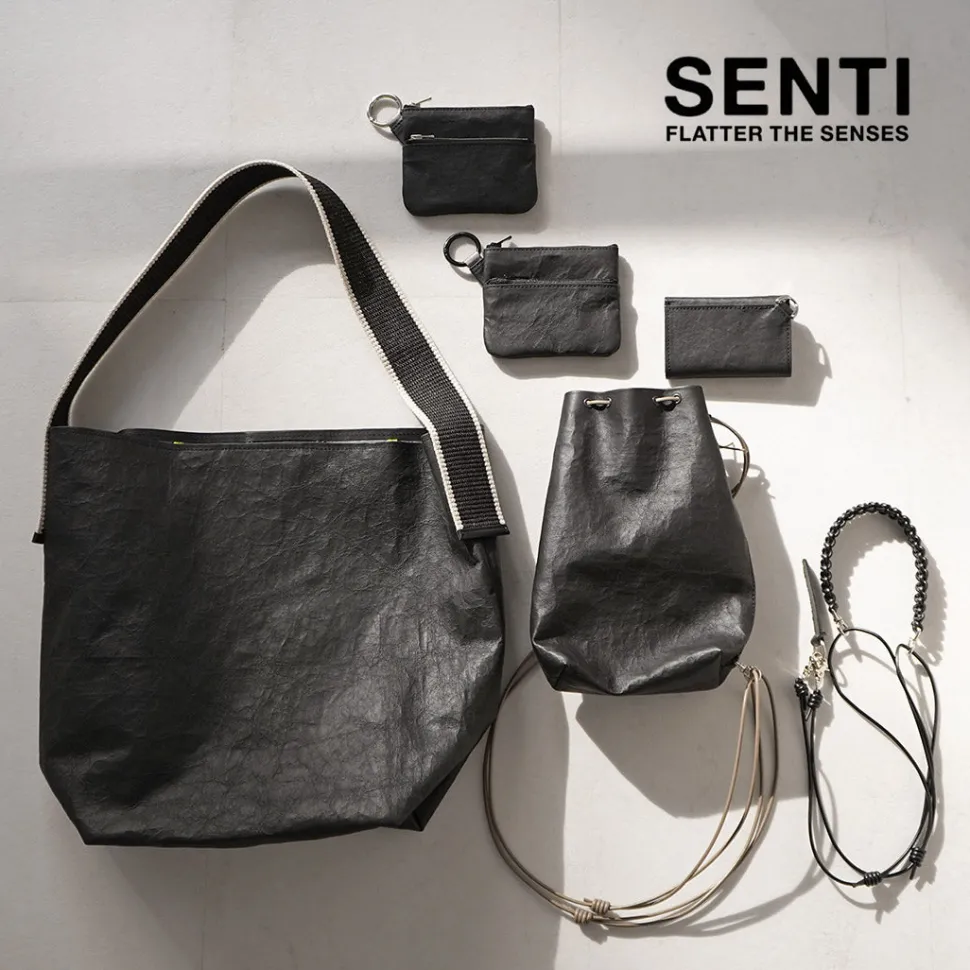 SENTI / Dyneema Leather Box Type Shoulder Bag