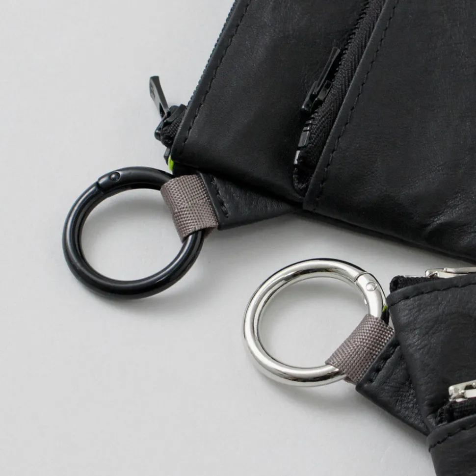 SENTI / Dyneema Leather Double Zipper Pouch