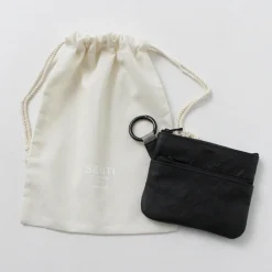 SENTI / Dyneema Leather Double Zipper Pouch
