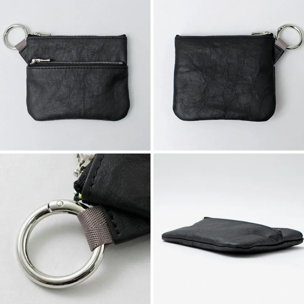 SENTI / Dyneema Leather Double Zipper Pouch