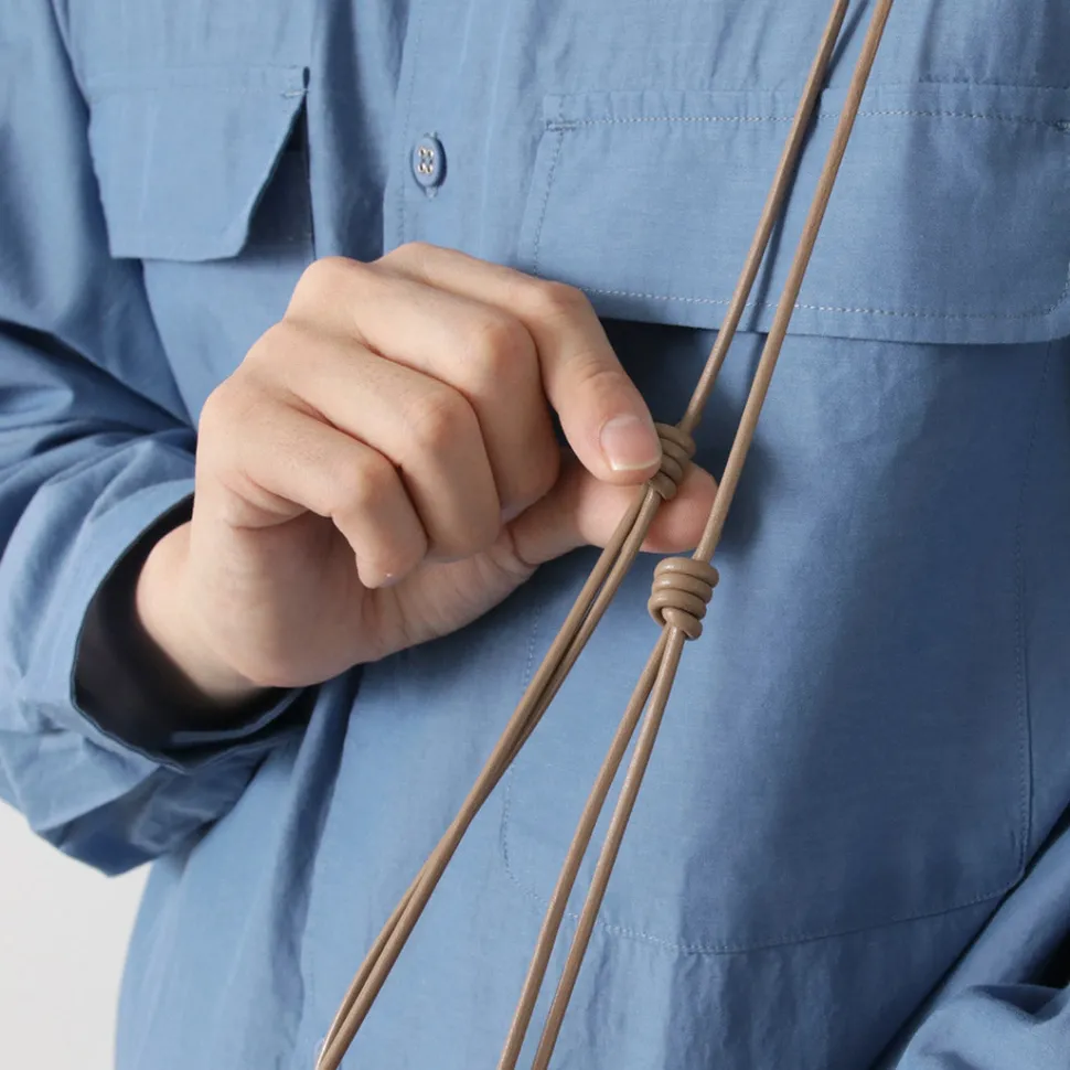 SENTI / Dyneema Leather Drawstring Bag L