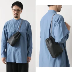 SENTI / Dyneema Leather Drawstring Bag L