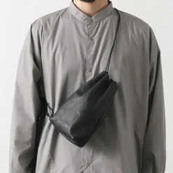 SENTI / Dyneema Leather Drawstring Bag L