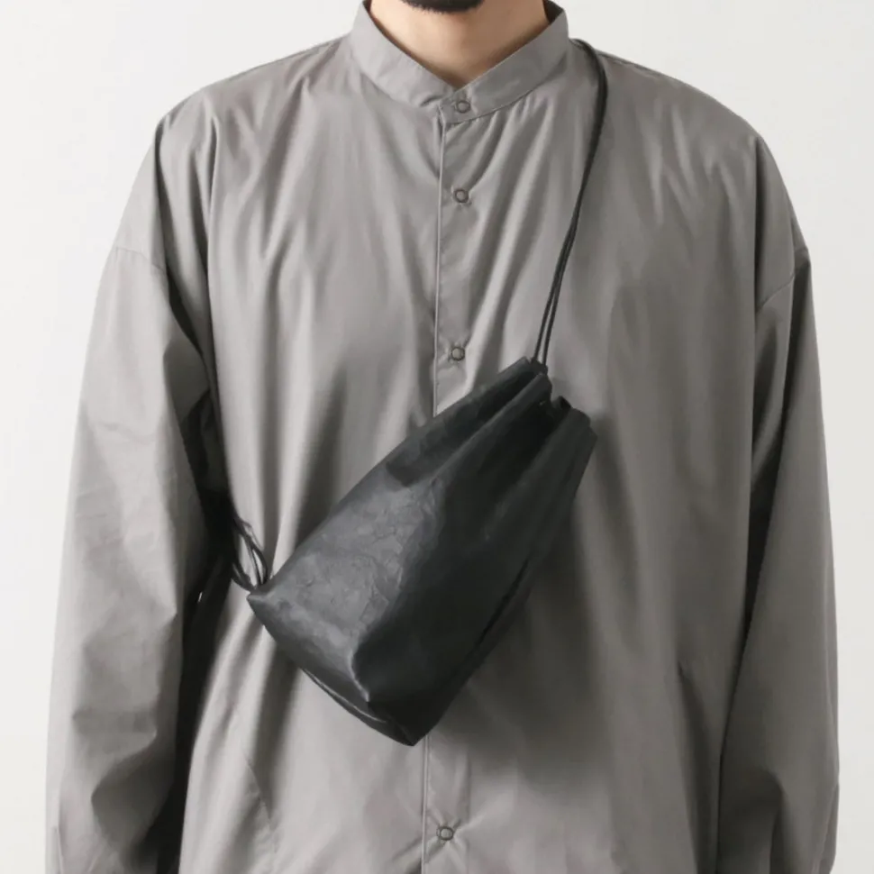 SENTI / Dyneema Leather Drawstring Bag L