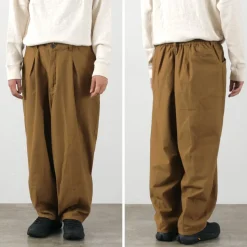 SLOW HANDS / Back Satin Poofy Tuck Pants
