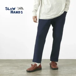 SLOW HANDS / Denim Stretch Pile Wandering Pants
