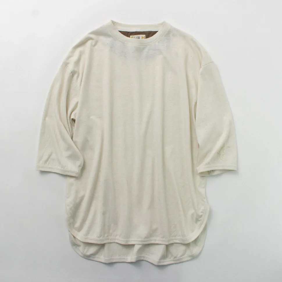 SLOW HANDS / Hemp Cotton Crew Neck T-Shirt