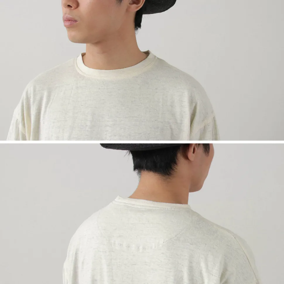 SLOW HANDS / Hemp Cotton Crew Neck T-Shirt