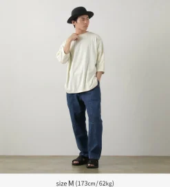 SLOW HANDS / Hemp Cotton Crew Neck T-Shirt