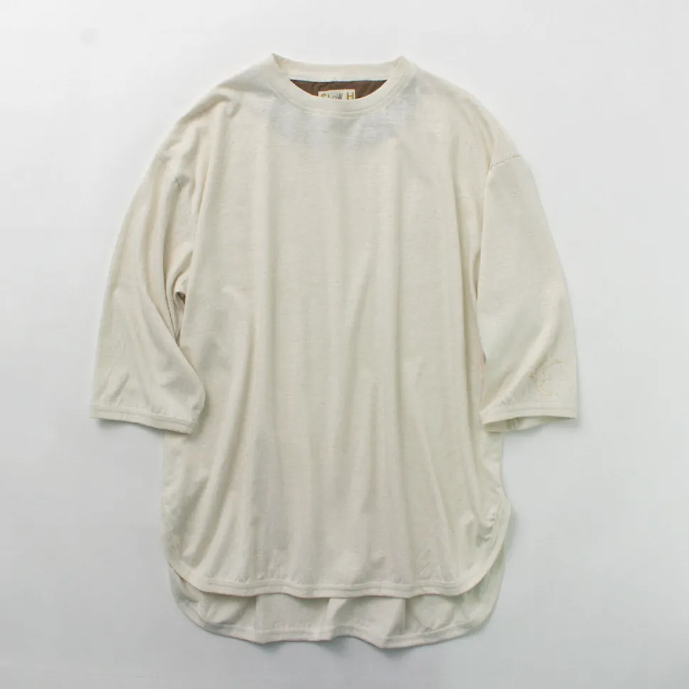 SLOW HANDS / Hemp Cotton Crew Neck T-Shirt