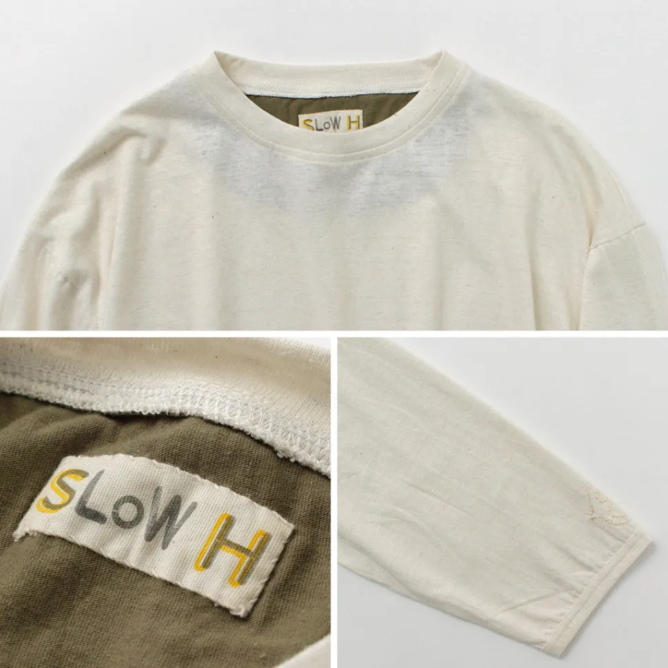 SLOW HANDS / Hemp Cotton Crew Neck T-Shirt