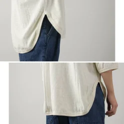 SLOW HANDS / Hemp Cotton Crew Neck T-Shirt