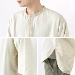 SLOW HANDS / Henry Neck Combi T-Shirt