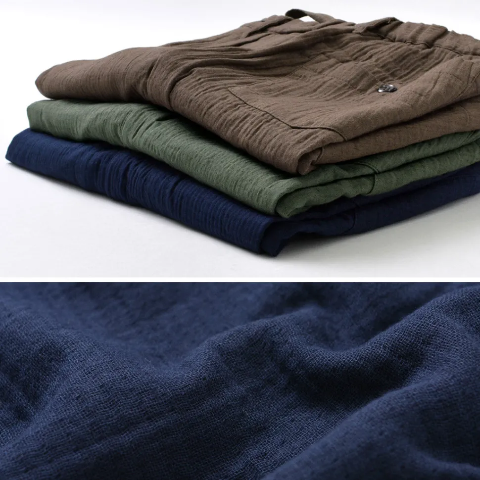 SLOW HANDS / Triple gauze tuck work trousers