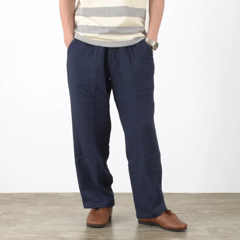 SLOW HANDS / Triple gauze tuck work trousers