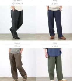 SLOW HANDS / Triple gauze tuck work trousers