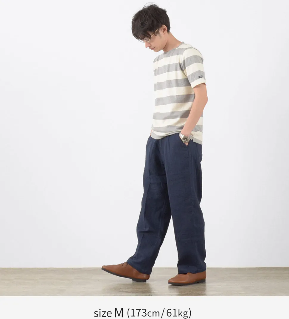 SLOW HANDS / Triple gauze tuck work trousers