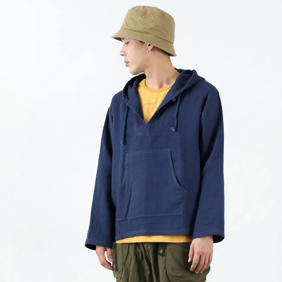 SLOW HANDS / Triple gauze Mexican parka