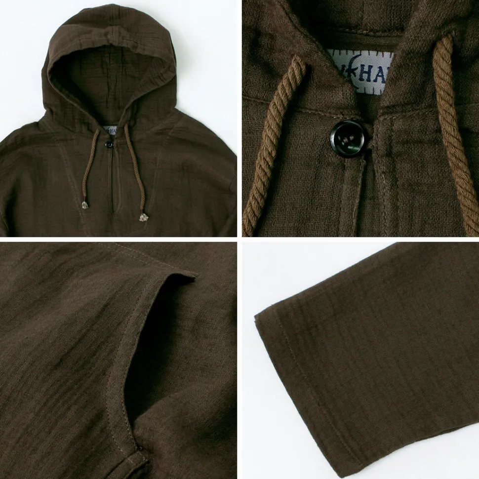 SLOW HANDS / Triple gauze Mexican parka