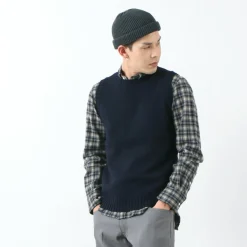 SOGLIA / LANDNOAH British Wool Crew Neck Knitted Vest
