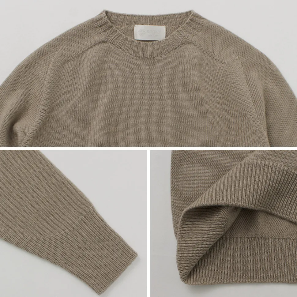 SOGLIA / Weaners Seamless Merino Wool Crew Neck Sweater