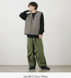 SON OF THE CHEESE / Check Wool Vest