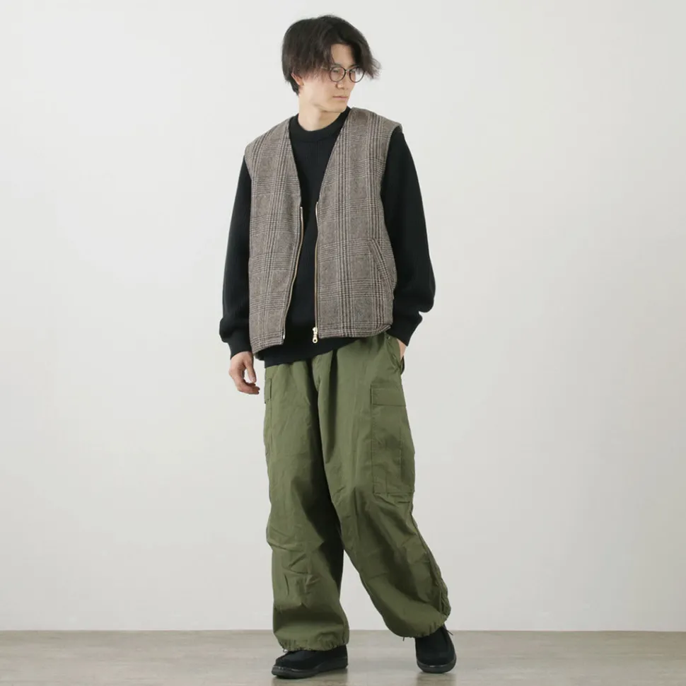 SON OF THE CHEESE / Check Wool Vest