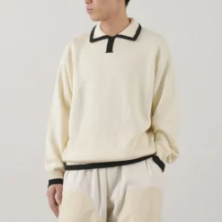 SON OF THE CHEESE / Line Polo Knit