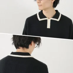 SON OF THE CHEESE / Line Polo Knit