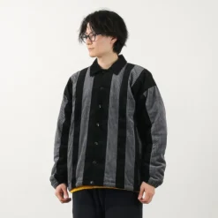 SON OF THE CHEESE / Striped Corduroy Jacket