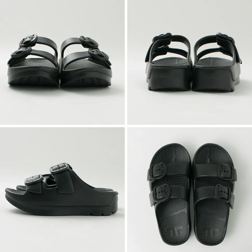 TELIC / Double Buckle 2 Recovery W Buckle Sandal