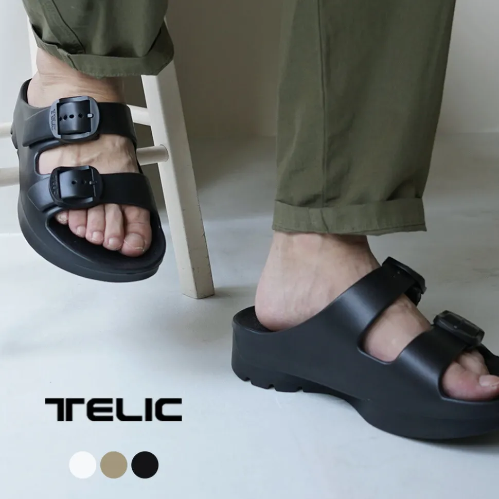 TELIC / Double Buckle 2 Recovery W Buckle Sandal
