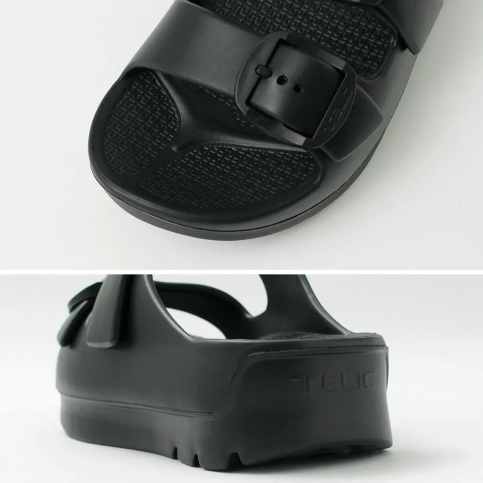 TELIC / Double Buckle 2 Recovery W Buckle Sandal