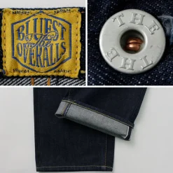 THE BLUEST OVERALLS / Big Silhouette Denim Pants