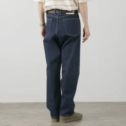 THE BLUEST OVERALLS / Big Silhouette Denim Pants