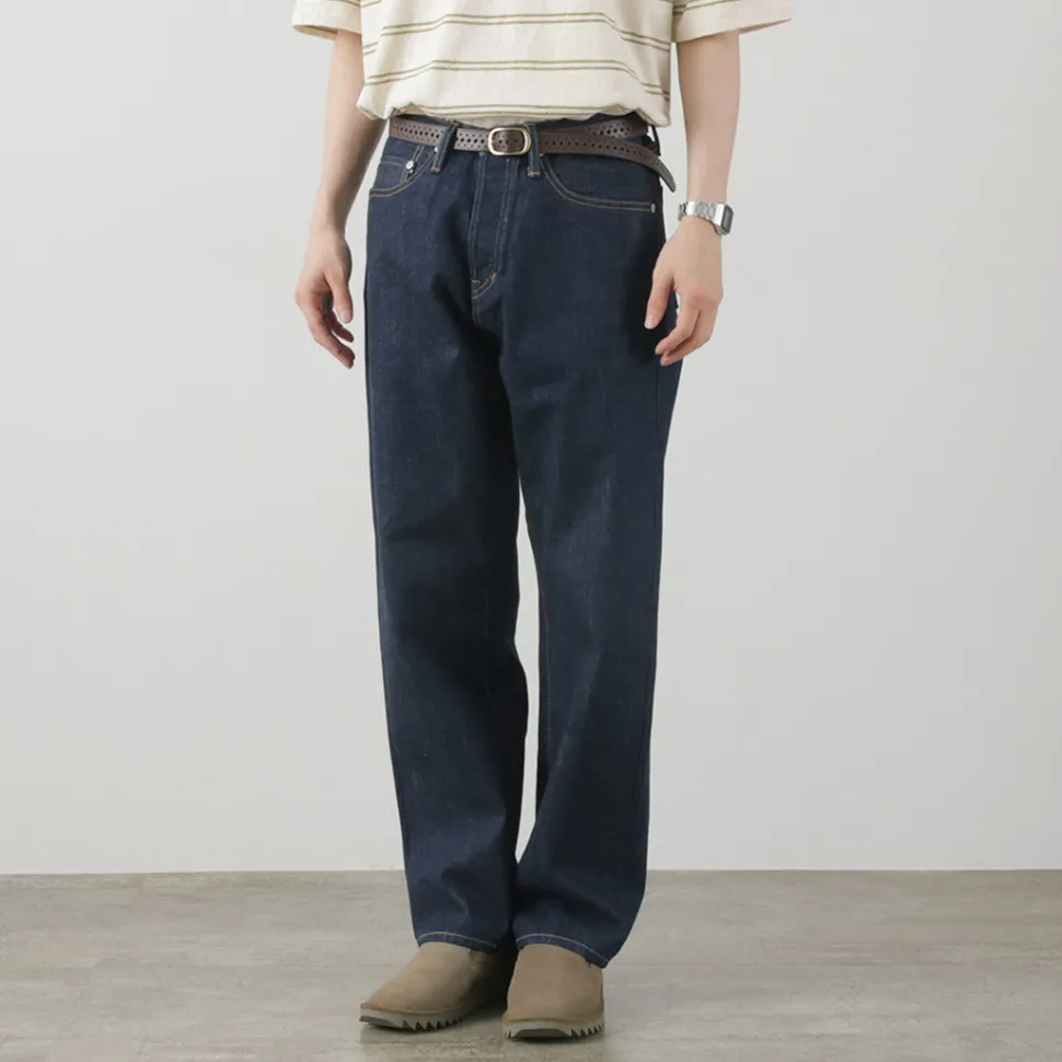 THE BLUEST OVERALLS / Big Silhouette Denim Pants